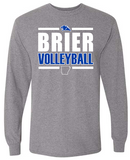 BRIER Volleyball - GILDAN Brand Graphite Grey options