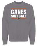 CANES Softball - Graphite Grey Apparel options