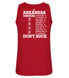 Dingers Dri Fit tanks - Roster on the back