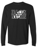 FALCON NATION - Long Sleeve Comfort Colors T-shirt