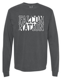 FALCON NATION - Long Sleeve Comfort Colors T-shirt
