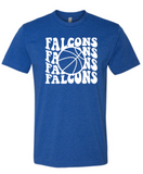 Falcons - Retro Basketball design - T-shirt or Sweatshirt option