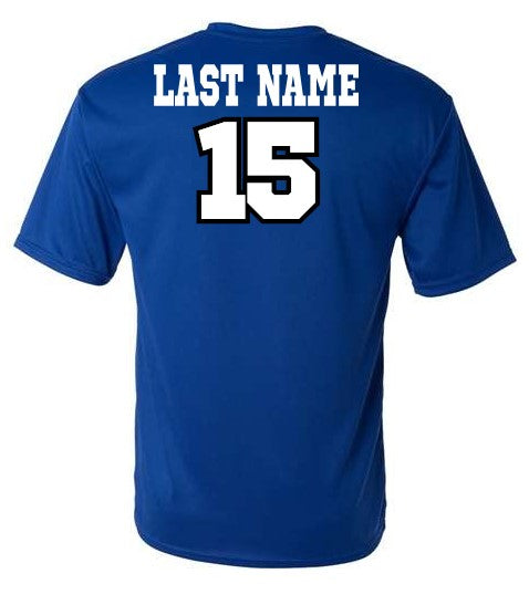 dri fit shirt blue