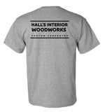 Hall's Interior Woodworks t-shirt options