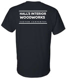 Hall's Interior Woodworks t-shirt options