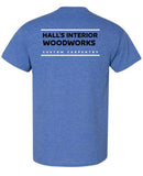 Hall's Interior Woodworks t-shirt options