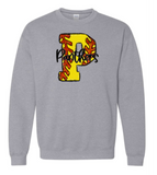 "P" Panthers softball on grey