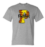 "P" Panthers softball on grey