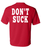 Arkansas Dingers with DON'T SUCK on the back