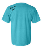 Doodle World Map - Send me, Lord on back shoulder - ADULT SIZES LISTING