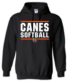 CANES Softball - Black Apparel options