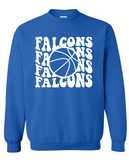 Falcons - Retro Basketball design - T-shirt or Sweatshirt option