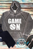 Game On Vintage Hoodie - Baseball Style