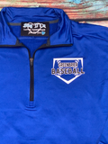 Greenbrier Baseball 1/2 Zip Pullover - Royal
