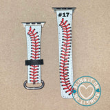 Baseball - Faux Leather Apple Watchband ** FREE SHIPPING **