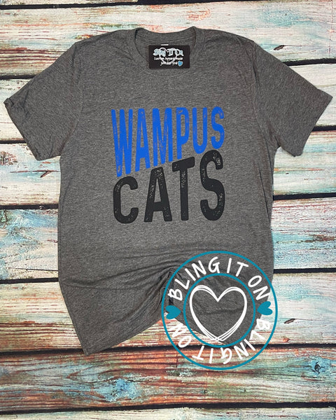 Wampus Cats slanted t-shirt
