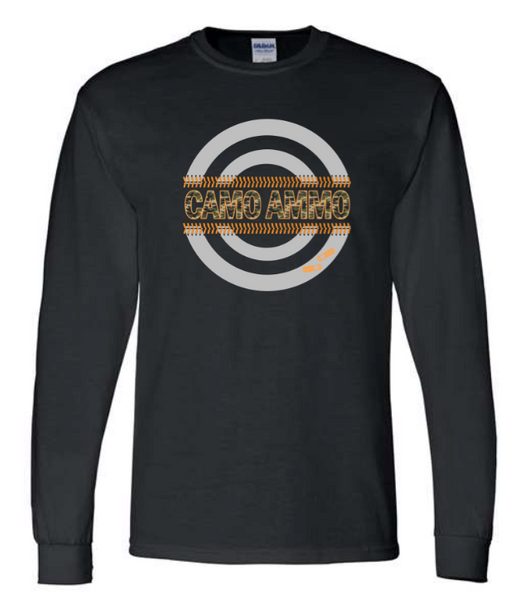 Cammo Ammo - Black Long Sleeve T-shirt