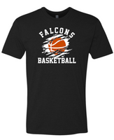 FALCONS BASKETBALL - Short sleeve option - Adults and Youth sizes