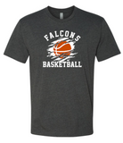 FALCONS BASKETBALL - Short sleeve option - Adults and Youth sizes