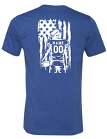 Football Mom with Customizable back and flag