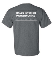 Hall's Interior Woodworks t-shirt options