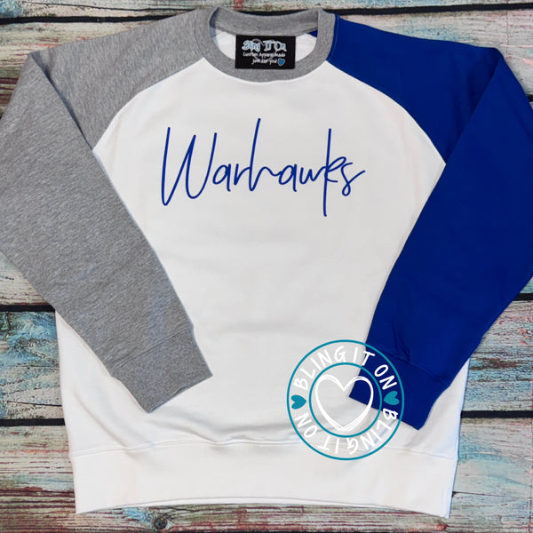 WARHAWKS - Colorblock Crewneck Sweatshirt