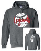 Legends Baseball with Custom Player on the back - Hoodie