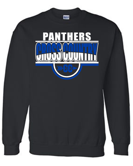 Panthers Cross Country CREWNECK SWEATSHIRT - DESIGN #1