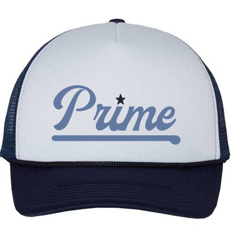 Navy and White Trucker Cap