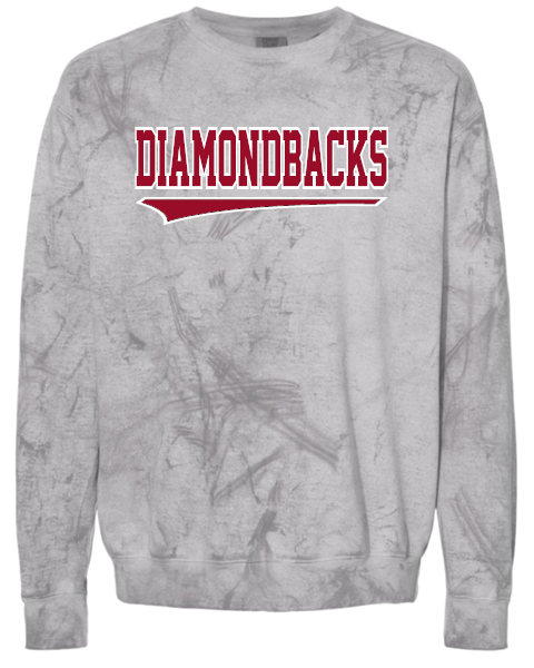 Diamondbacks on Comfort Colors Colorblast sweatshirt