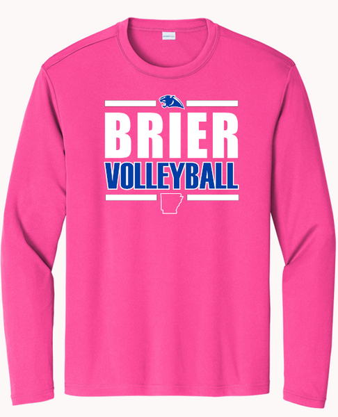 BRIER Volleyball on Neon Pink