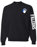 *NEW* Small Falcon Logo with sleeve - SWEATSHIRT AND HOODIE option