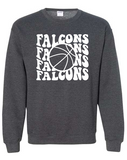 Falcons - Retro Basketball design - T-shirt or Sweatshirt option