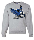 Large Falcon Hoodie or Sweatshirt - ADULT OPTIONS