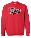 Dingers - Crewneck Sweatshirt - YOUTH AND ADULT SIZES