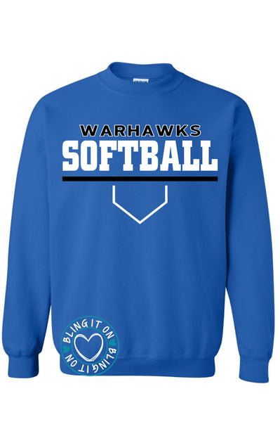 Warhawks Softball - Sweatshirt options