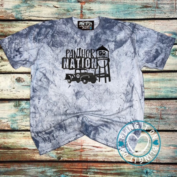 Panther Nation on super soft Comfort Colors colorblast shirt