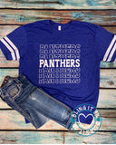 Panthers on Football Jersey Tee