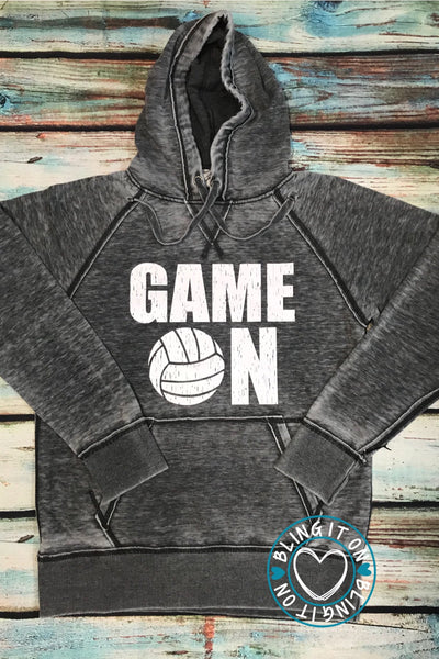 Game On - Vintage Hoodie - Volleyball Style