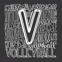 Volleyball Typography Tee
