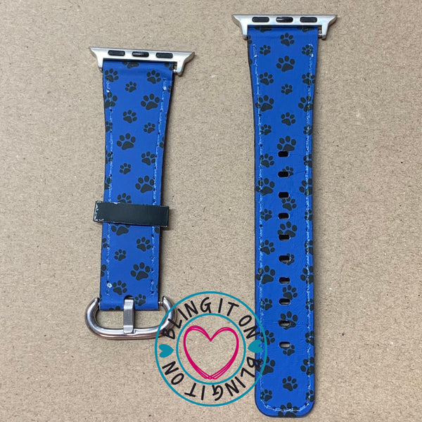 Paw Print Apple Watchband - custom color - ***FREE SHIPPING***