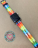 Tie Dye Print Apple Watchband - custom color - ***FREE SHIPPING***