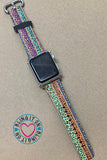 Serape and Leopard Print Apple Watchband - custom color - ***FREE SHIPPING***