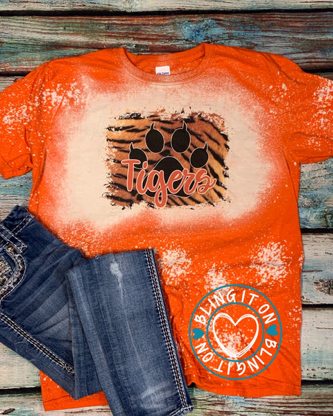 Tigers on Bleached shirt