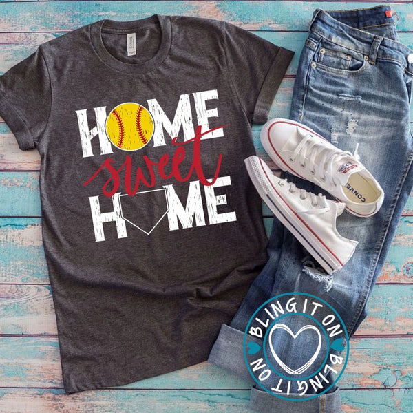 Home Sweet Home - softball/baseball short sleeve t-shirt